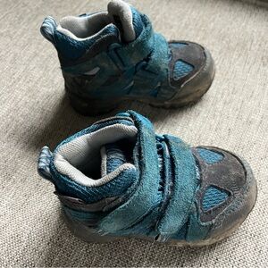 Kids Blue and Gray Shoes